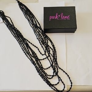 Park Lane Black Multi-Strand Necklace
